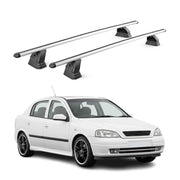 Barres de toit transversales Alu pour Opel Astra G HB Break 1998-2004 Gris 2Pcs