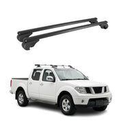 Barres de toit Transversales pour Nissan Navara II D40 2005-2014 TÜV Alu Noir