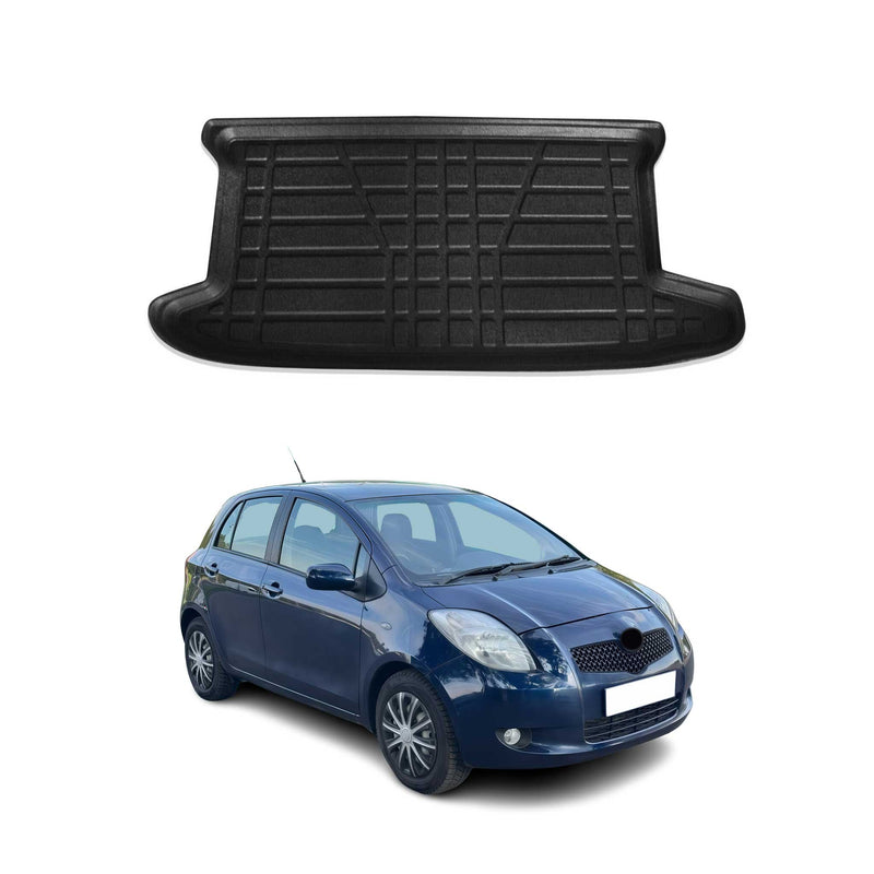 Tapis de Coffre pour Toyota Yaris 2005-2010 HB en TPE Noir