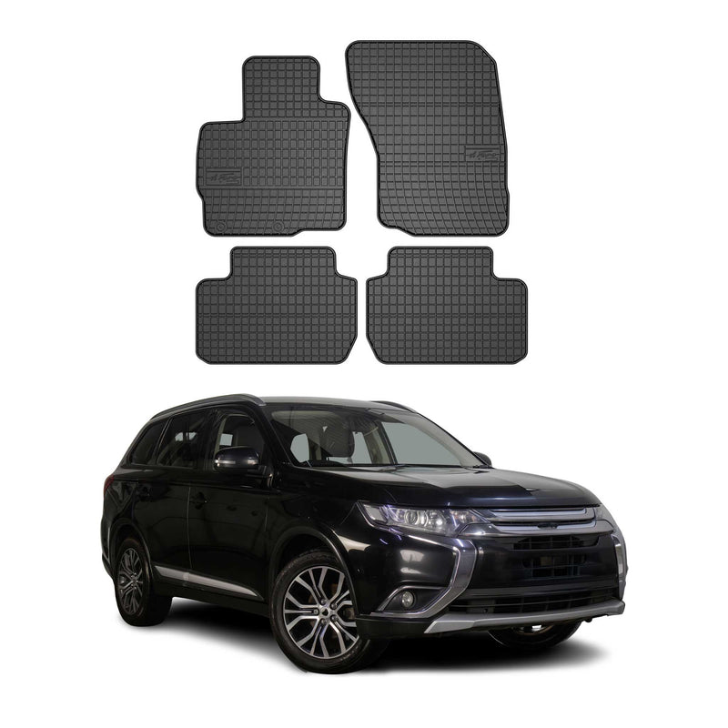 Tapis de Sol pour Mitsubishi Outlander 2014-2020 Caoutchouc Noir