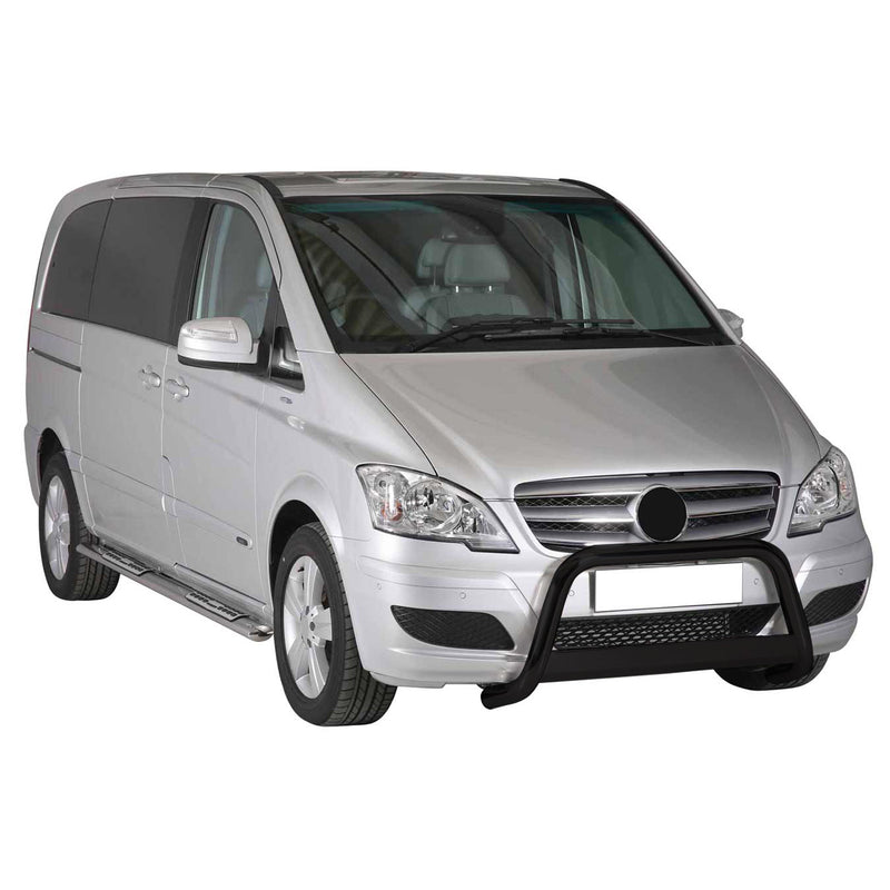 Pare-buffle Avant pour Mercedes Vito Viano W639 2010-2014 FL 63 mm en Acier Noir