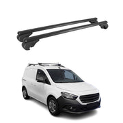 Barres de toit Transversales pour Mercedes Citan W420 2021-2026 TÜV Alu Noir 2x