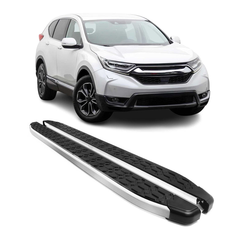 Marchepieds Latéraux pédale pour Honda CR-V 2016-2021 Gris Noir Aluminium 2Pcs