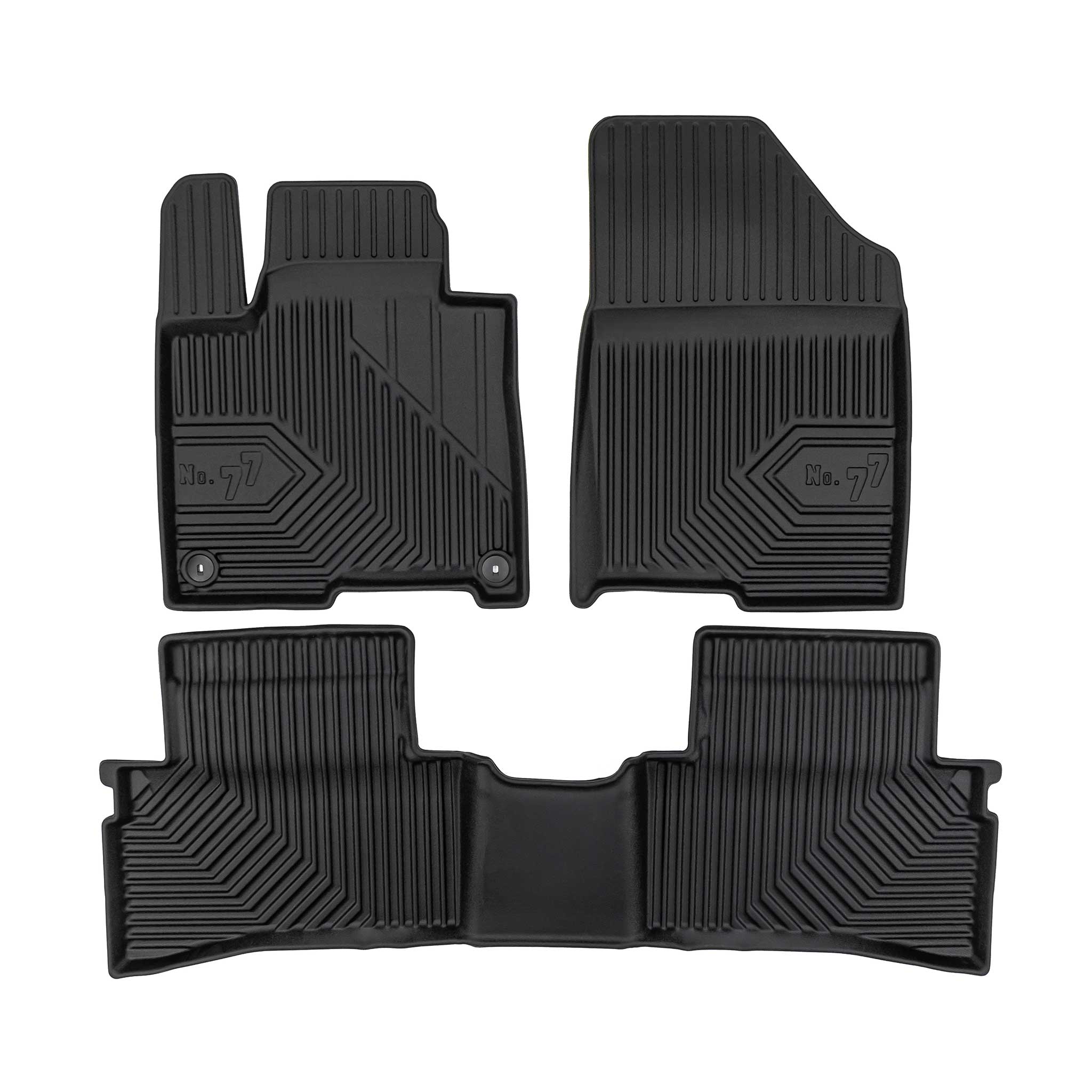 Tapis de Sol de Voiture pour Kia Sportage mk5 PHEV 2021-26 caoutchouc Noir 3pcs