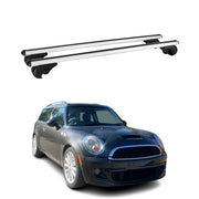 Barres de toit Transversales pour Mini Clubman R55 2007-2015 Aluminium Argent