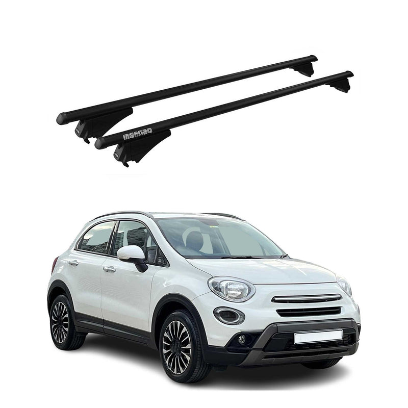 Tiger Barres de toit transversales pour Fiat 500X 2014-2018 Noir