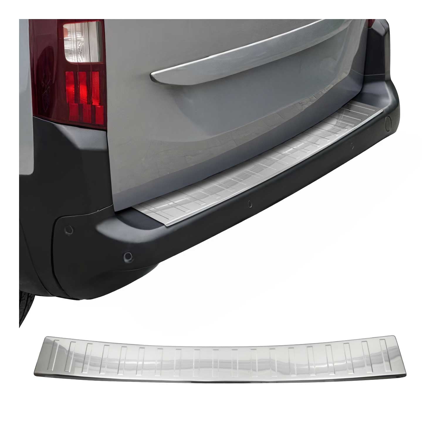 Protection de Pare-Chocs pour Peugeot Rifter 2018-2026 Inox finition polie