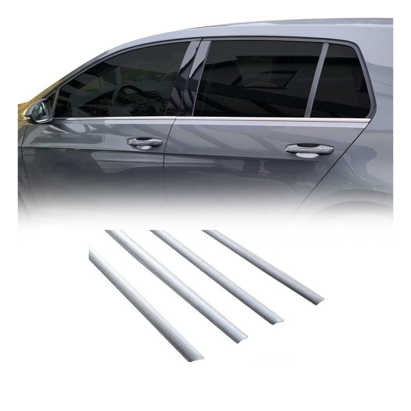 Garniture de Fenêtre pour VW Golf HB 2012-2019 Acier Inox Brossé 4Pcs