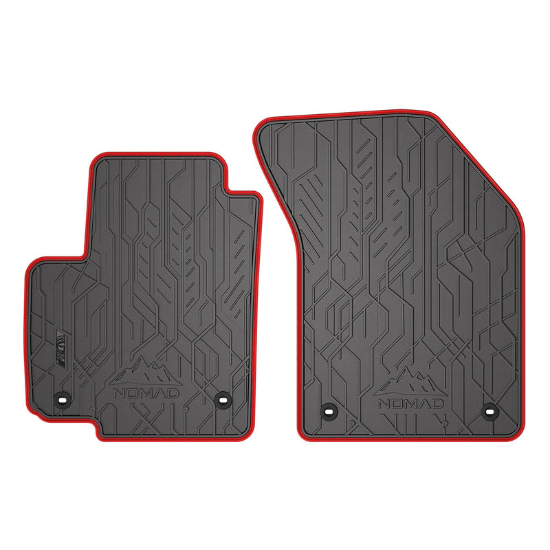 Tapis de Sol de Voiture pour Suzuki SX4 2006-2014 Caoutchouc Noir-Rogue 2Pcs