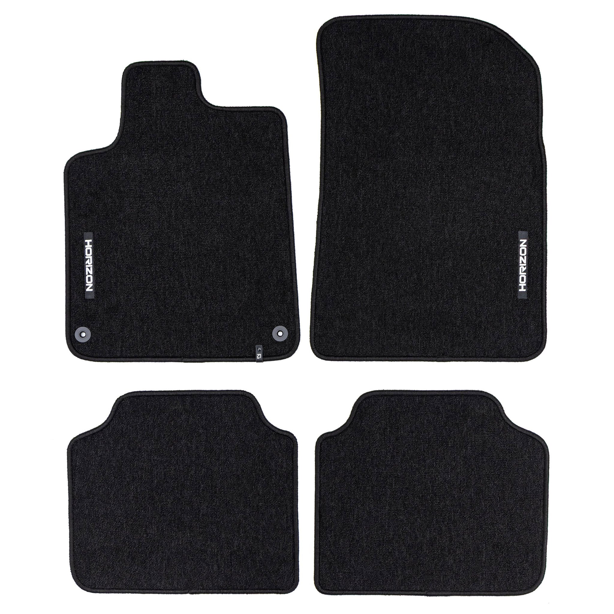 Tapis de Sol de Voiture pour Peugeot 407 2004-2011 Velours Imperméable 4Pcs