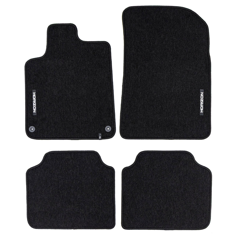 Tapis de Sol de Voiture pour Peugeot 407 2004-2011 Velours Imperméable 4Pcs