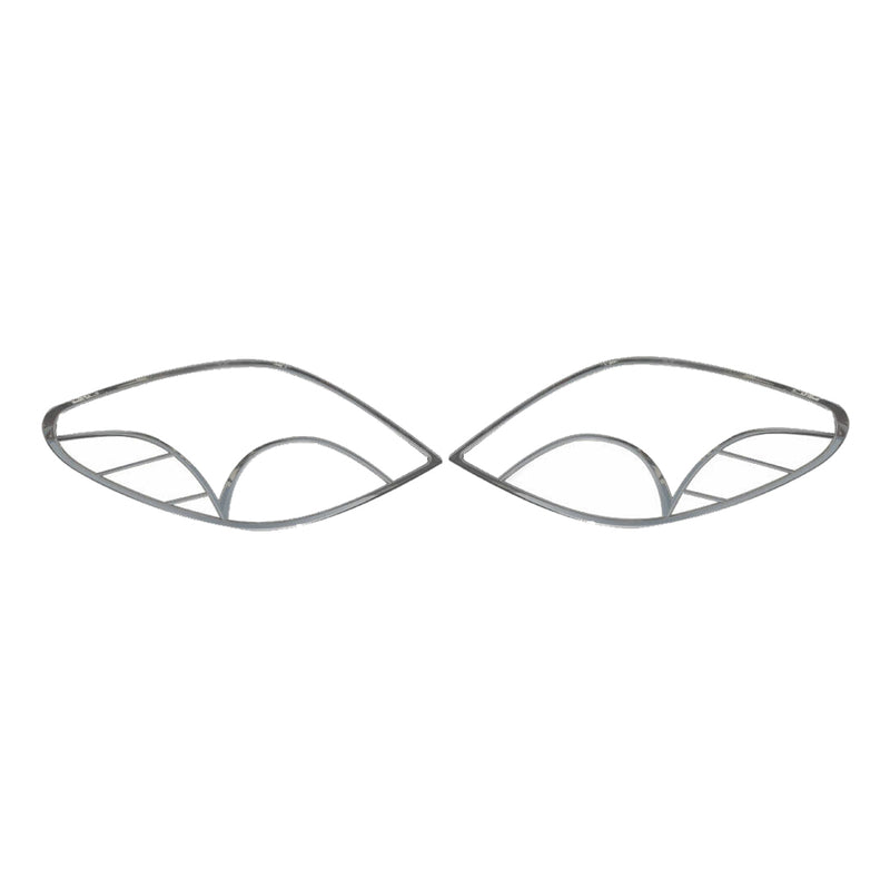 Cadre De Feu Stop Arrière pour Peugeot 207 2006-2012 ABS Chromé 2 Pcs