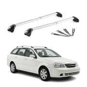 Barres de toit pour Chevrolet Lacetti Break 2002-2011 Gris Argenté 2 pièces ABE