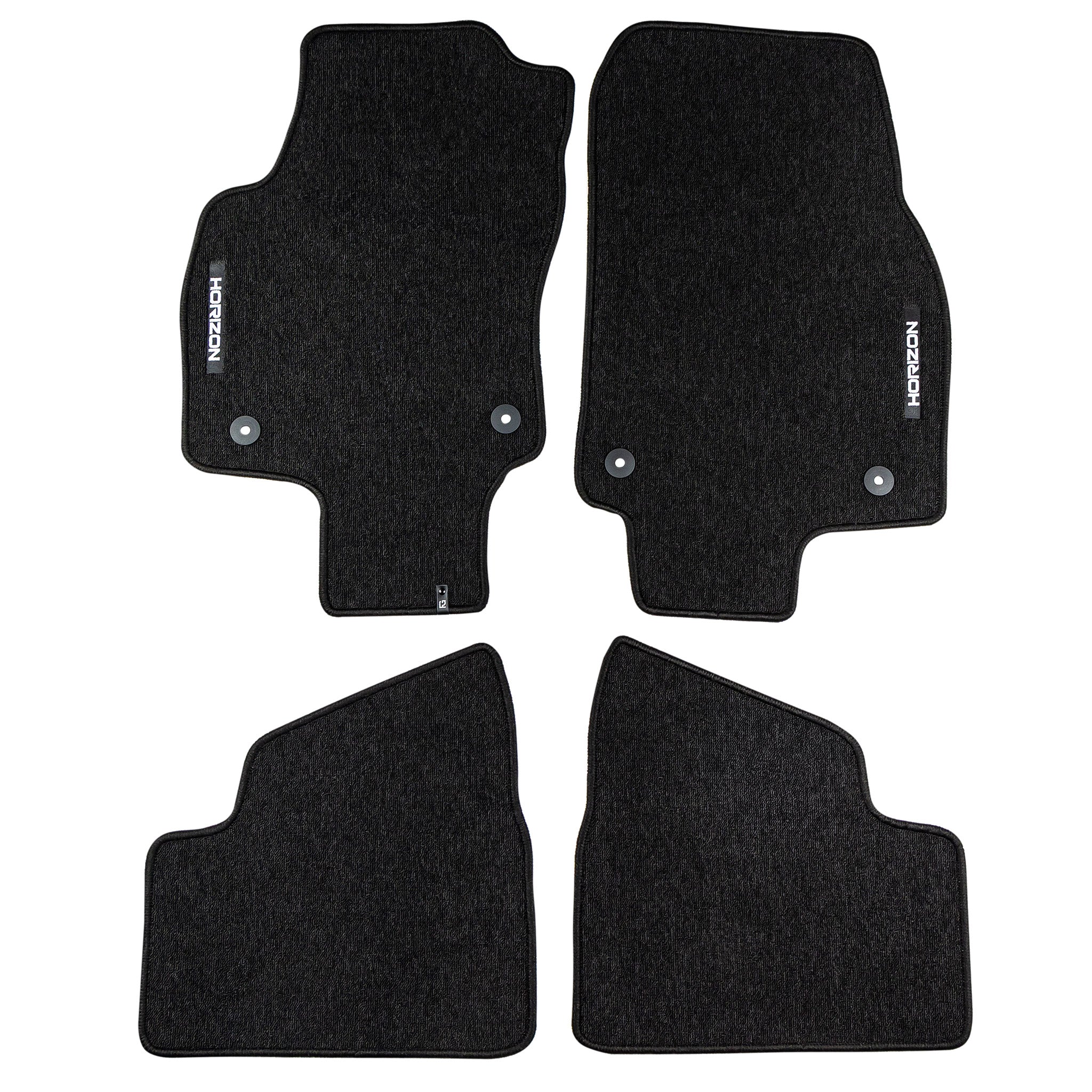 Tapis de Sol de Voiture pour Opel Astra H 2004-2014 Velours Imperméable 4Pcs