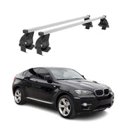 Barres de toit transversales Menabo pour BMW X6 E71 E72 2007-2014 Acier Gris