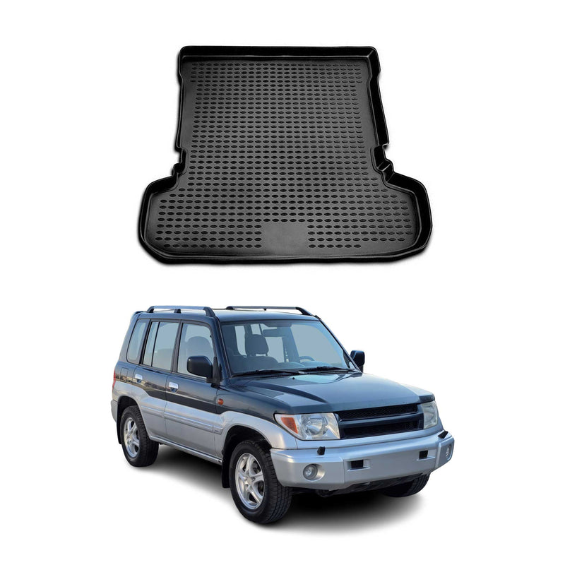 Tapis de Coffre pour Mitsubishi Pajero Montero 1999-2006 caoutchouc TPE 3D Noir