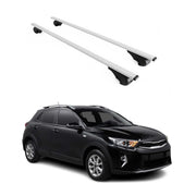 Barres de toit Transversales pour Kia Stonic 2017-2026 Fer Argent