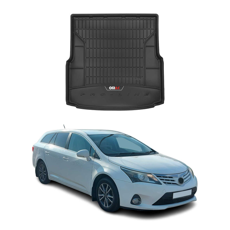 Tapis de Coffre pour Toyota Avensis 2009-2015 TPE Noir