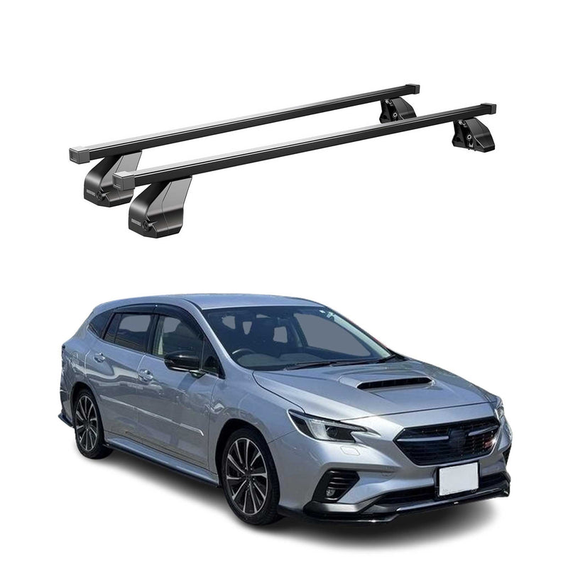 Barres Transversales Menabo pour Subaru Levorg 2014-2021 Noir