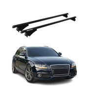 Tiger Barres de toit transversales pour Audi A4 B8 Allroad 2009-2016 Noir 2x