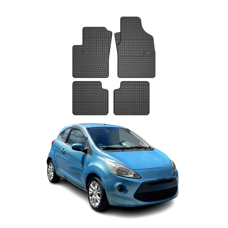 Tapis de Sol pour Ford KA II 2008-2016 OMAC Noir Caoutchouc