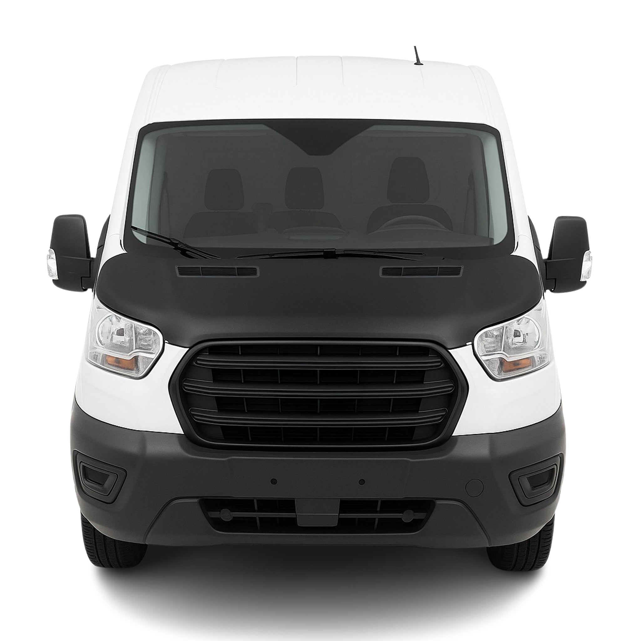 Protège Capot pour Ford Transit 2015-2026 Masque de voiture vinyle Noir complète