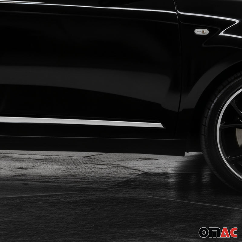 Garniture baguette de porte latérale pour Alfa Romeo Mito 2008-2018 inox Chromé