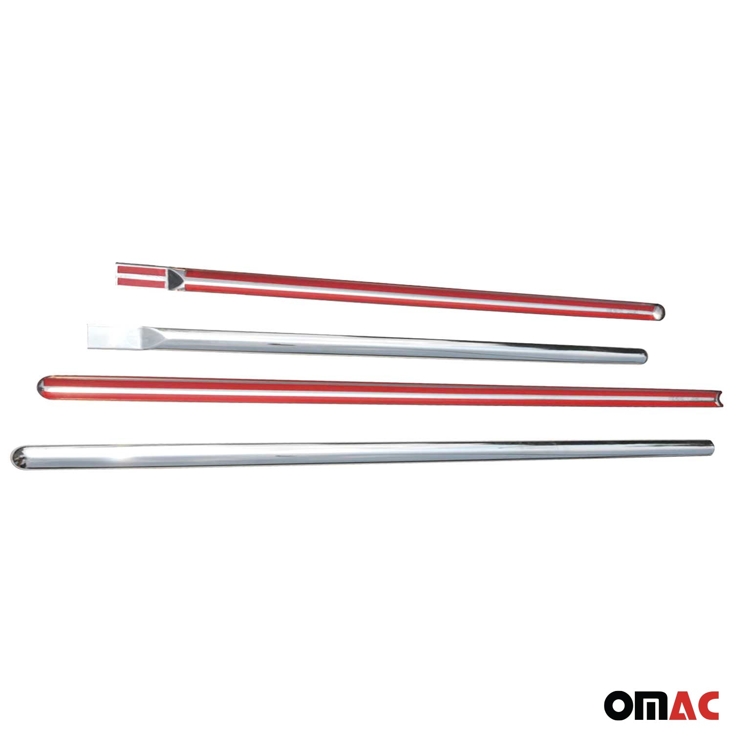 Garniture Baguette de porte latérale pour Dacia Lodgy en acier inoxydable 4Pcs