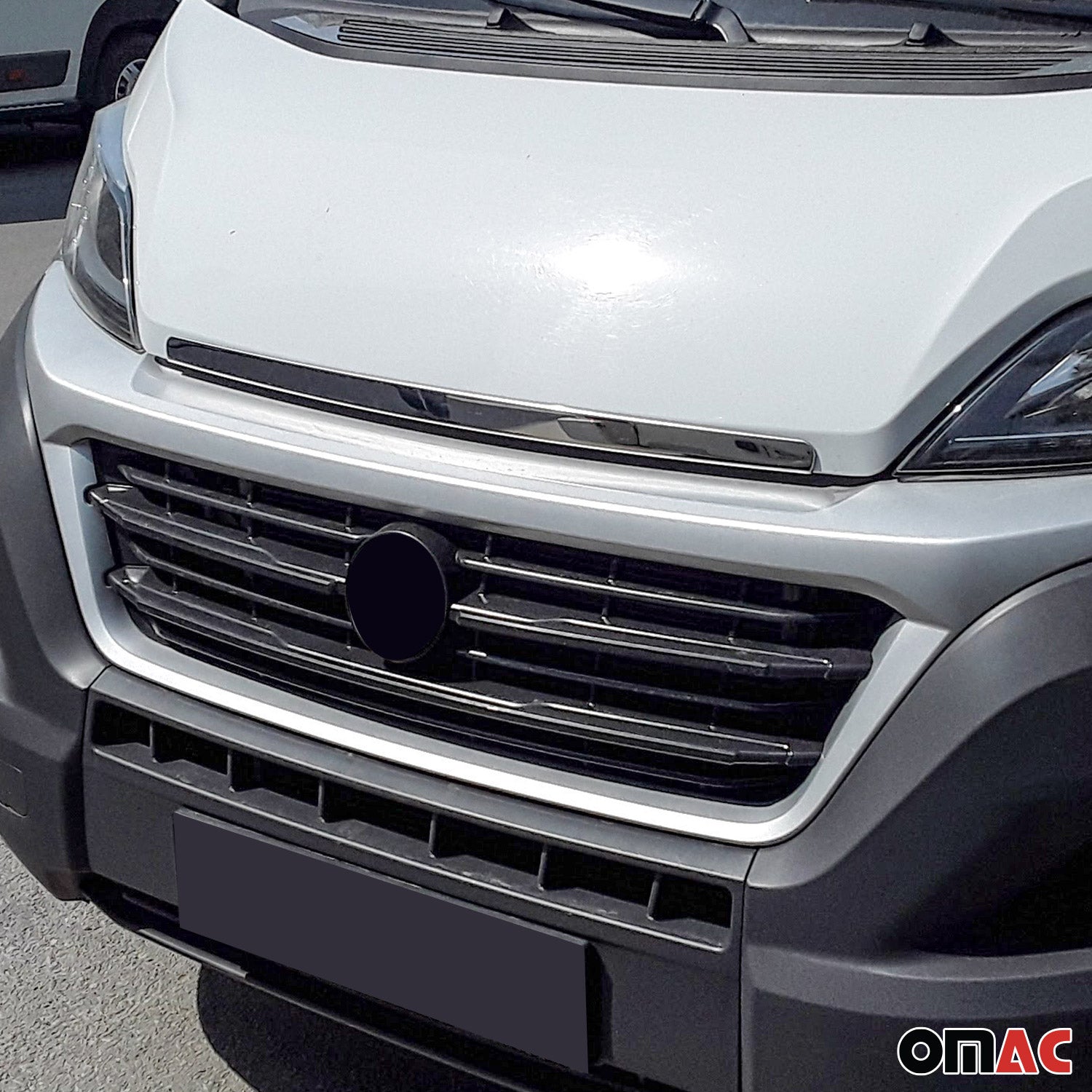 Baguette de Grille de Calandre - pour Peugeot Boxer III 2006-2014 inoxy chromé