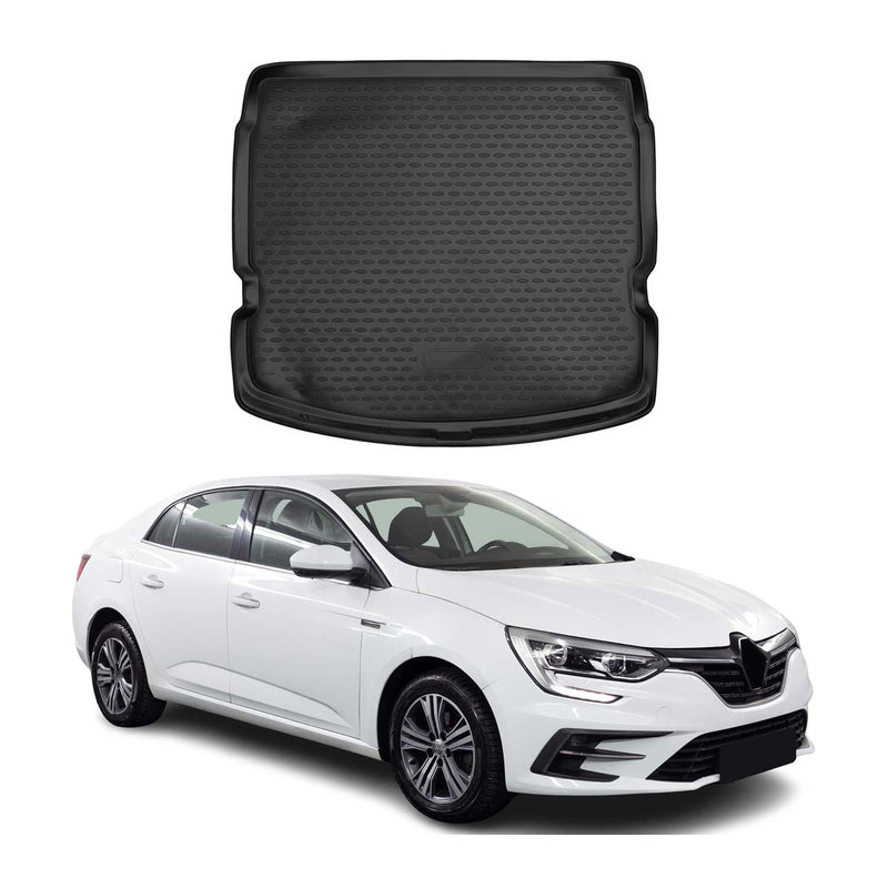 Tapis de Coffre pour Renault Megane 2016-2020 TPE Noir
