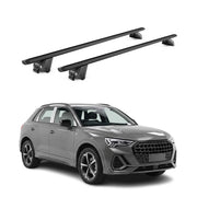 Barres de toit transversales pour Audi Q3 F3 2018-2025 Alu Noir 2 pièces ABE