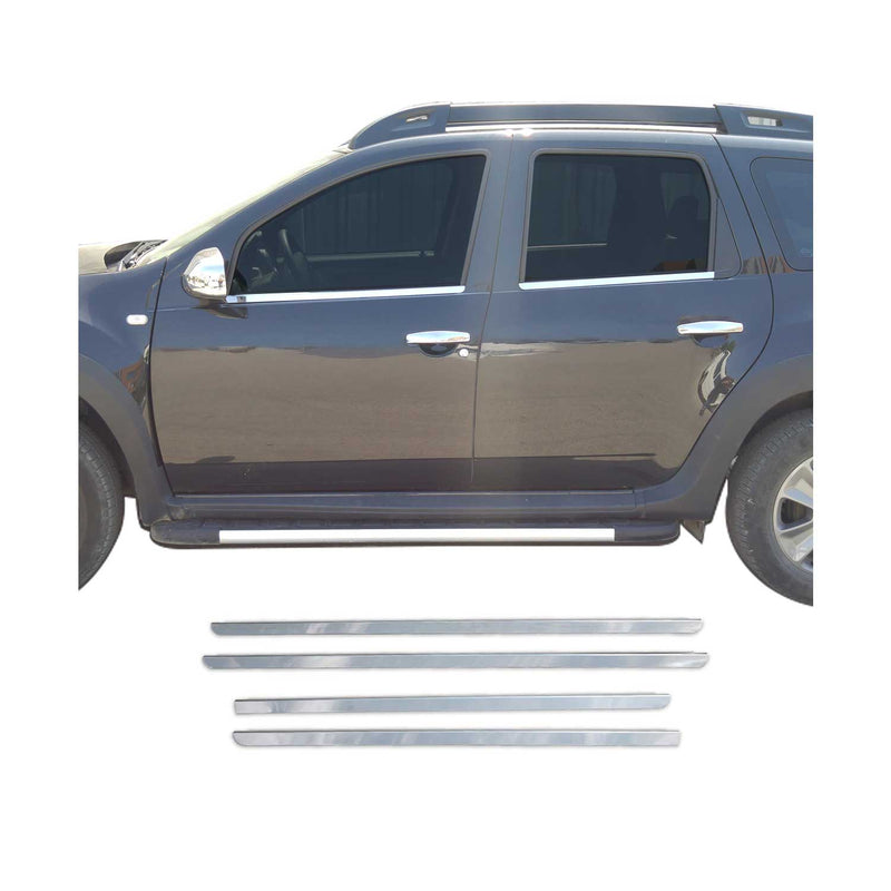 Garniture de Fenêtre pour Dacia Duster SUV 2010-2018 Acier Inox 4Pcs