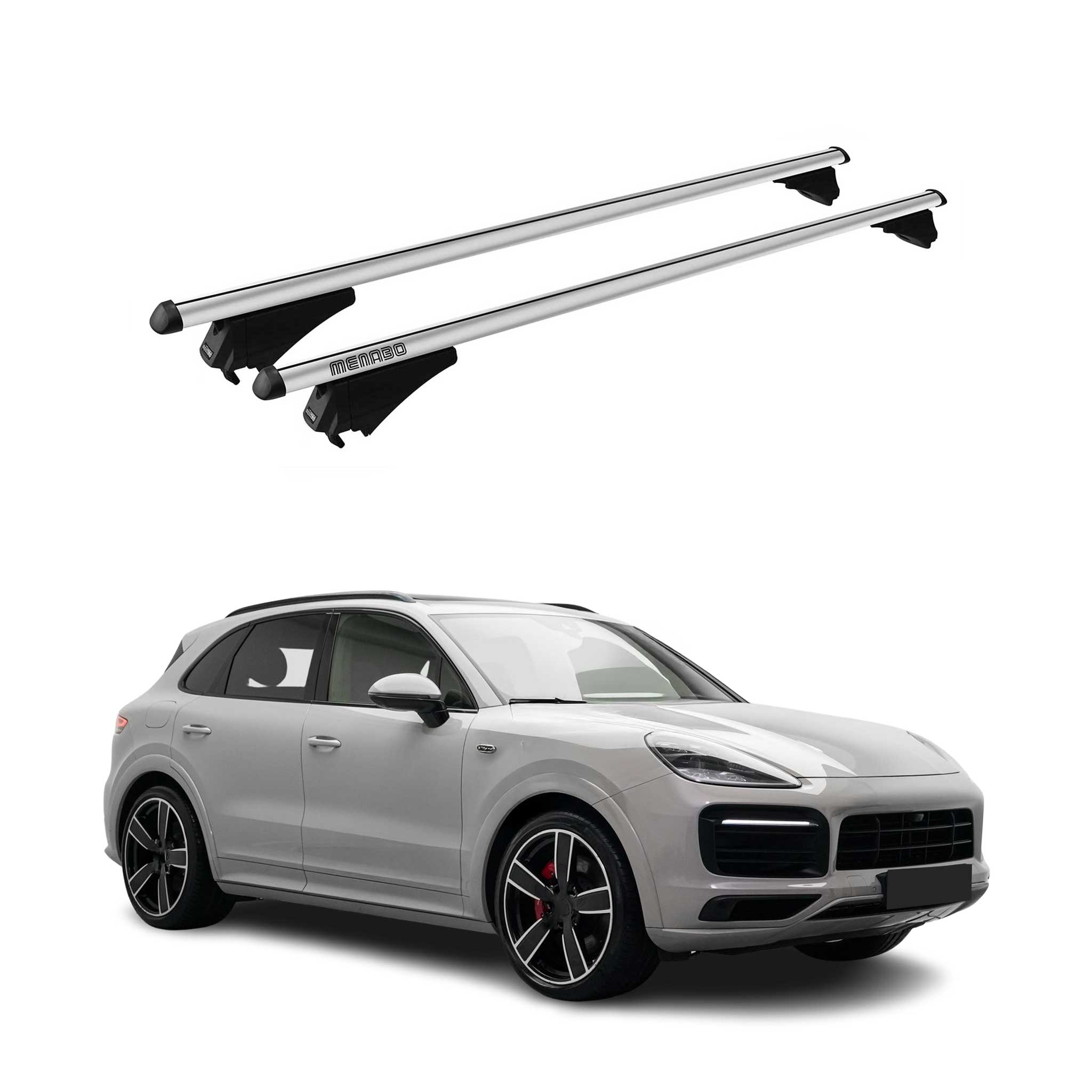 Tiger Barres De Toit Transversales pour Porsche Cayenne 2019-2026 Gris