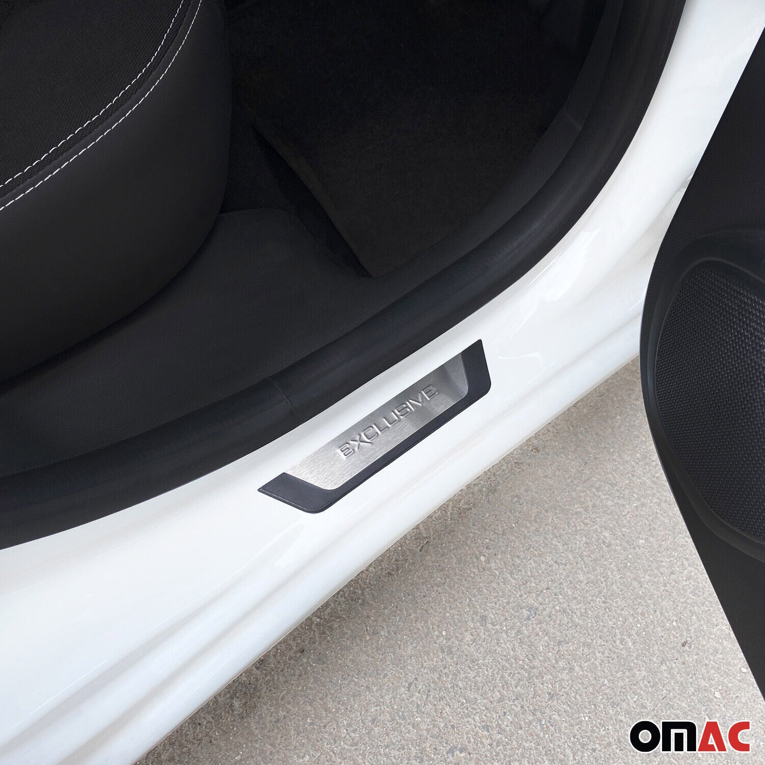 Couverture de seuil de porte pour Opel Mokka/Mokka-e 2021-2026 inox chromé 4 Pcs