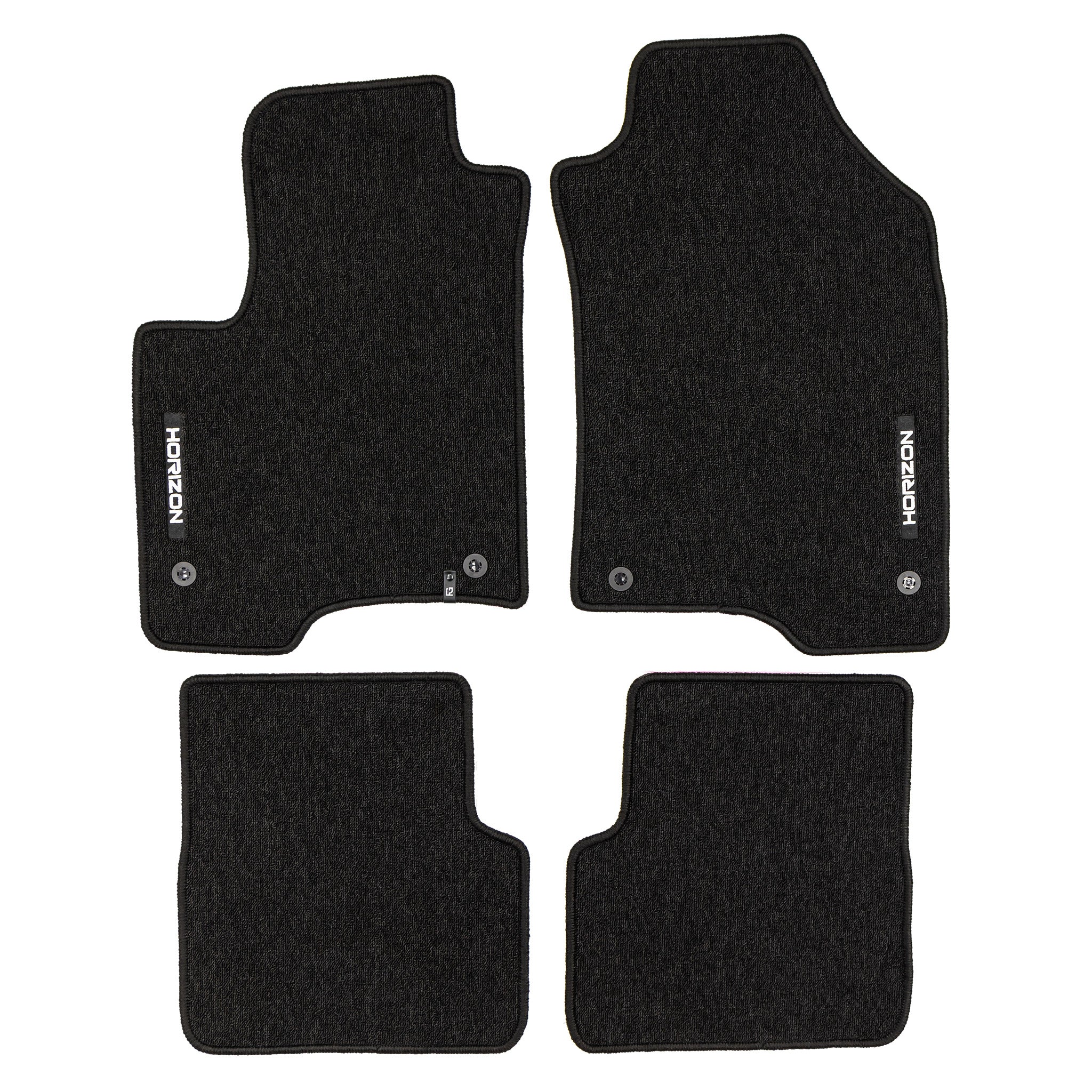 Tapis de Sol de Voiture pour Fiat Panda III 2012-2026 sauf hybrid Velours 4Pcs