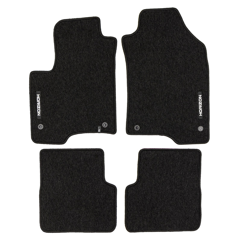 Tapis de Sol de Voiture pour Fiat Panda III 2011-2025 sauf hybrid Velours 4Pcs