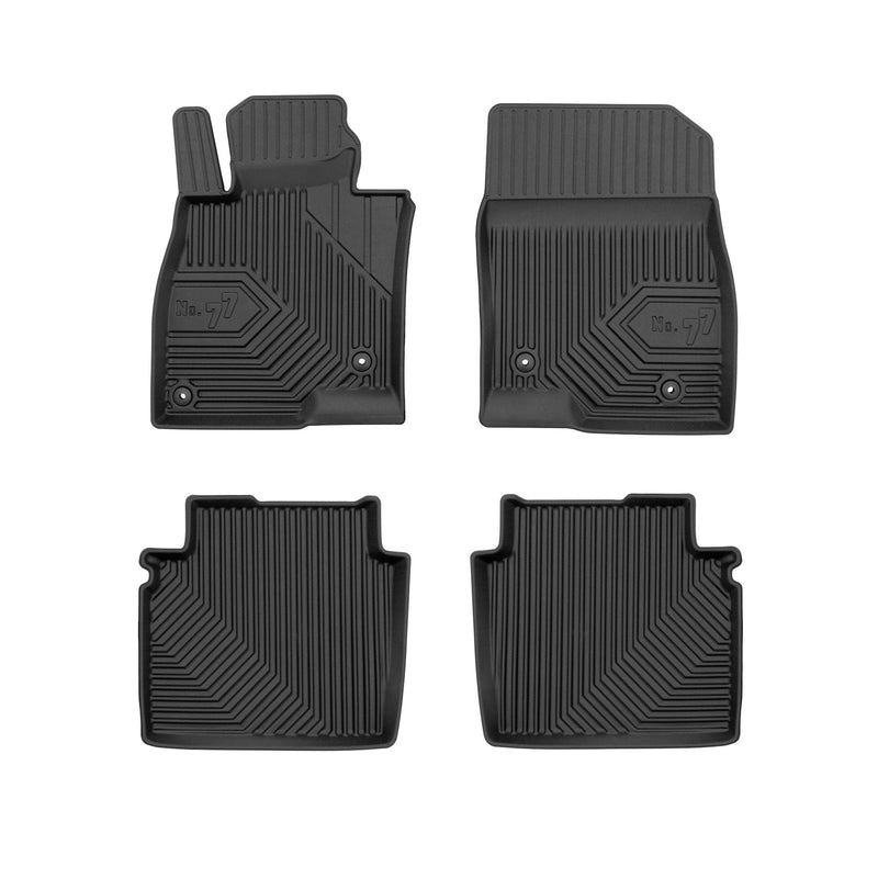 Tapis de Sol de Voiture pour Mazda 6 III Berline 2012-2018 Pre-FL TPE Noir 4Pcs