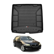 OMAC Tapis de coffre caoutchouc pour BMW Série 5 F11 Break 2009-2017 TPE Noir