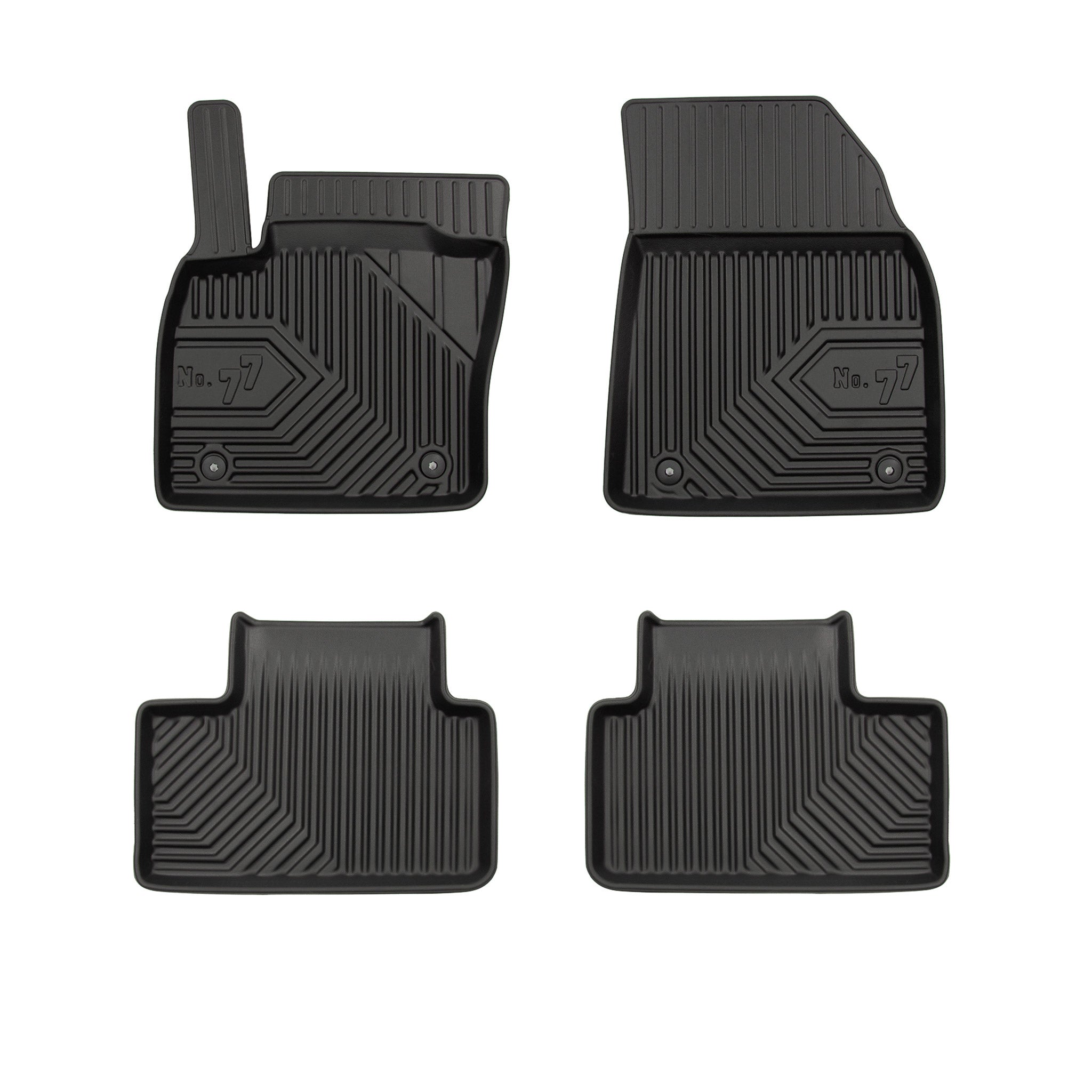 Tapis de Sol de Voiture pour Volvo XC40 2018-2026 TPE Antidérapant Noir 4Pcs
