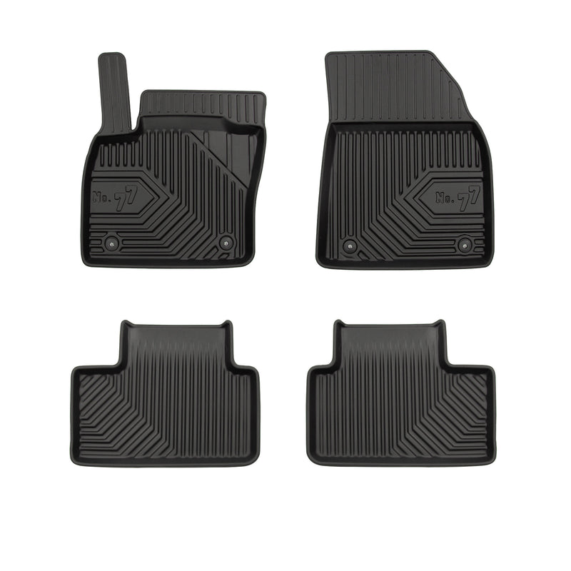 Tapis de Sol de Voiture pour Volvo XC40 2017-2025 TPE Antidérapant Noir 4Pcs