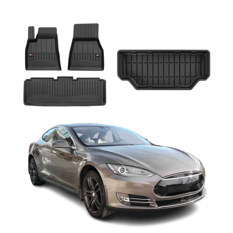 Kit Tapis de sol et coffre pour Tesla Model S 2012-2024 OMAC Coffre à l'avant
