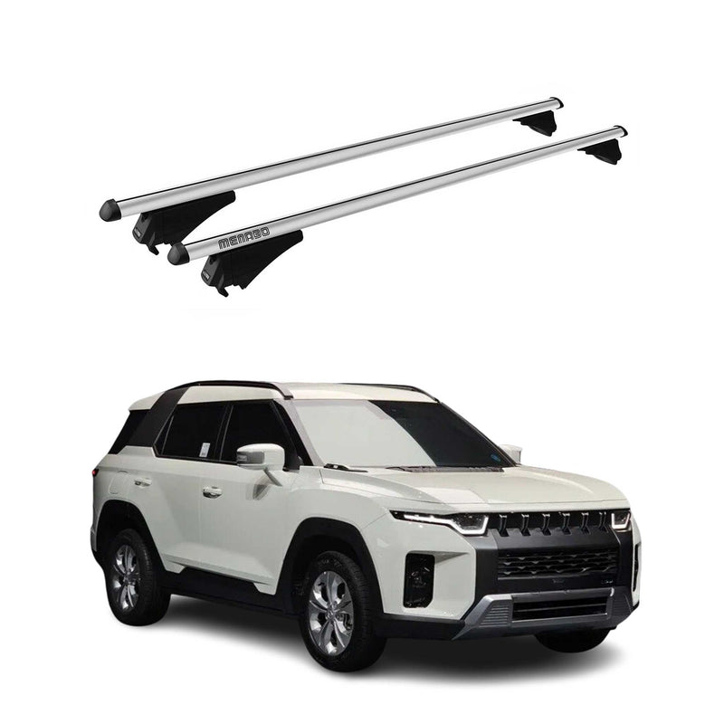 2022-2024 Ssangyong Torres (J100) Tiger Barres de toit transversales Gris