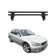 Menabo Barres de toit Transversales pour Lexus IS XE10 1998-2005 Noir ABE 2x
