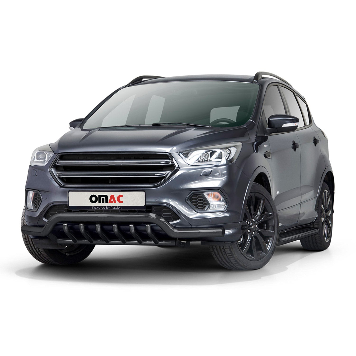 Pare-Buffle Avant Pour Ford Kuga II 2017-2019 Facelift Acier Noir