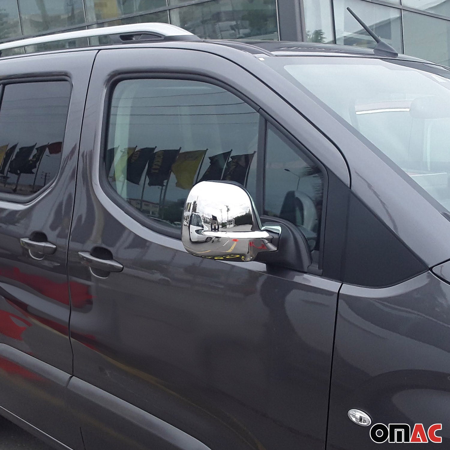 Coques de Rétroviseurs pour Vauxhall Vivaro C 2019-2021 en ABS Argent