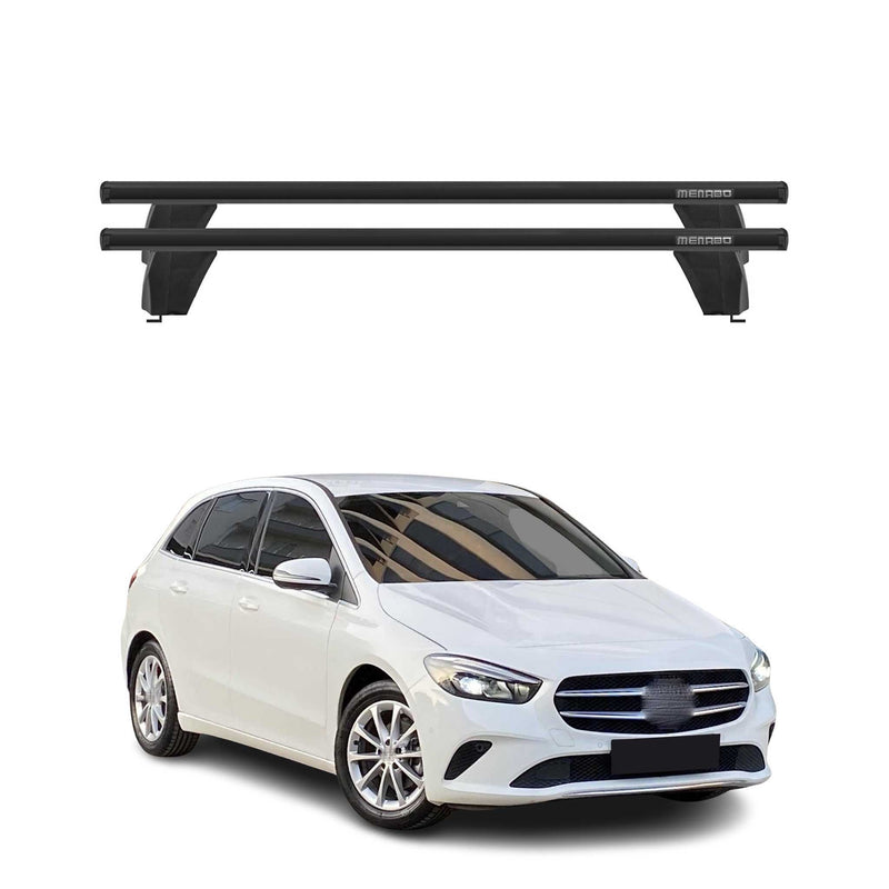 Menabo Barres de toit Transversales pour Mercedes Classe B W247 2018-2025 Noir
