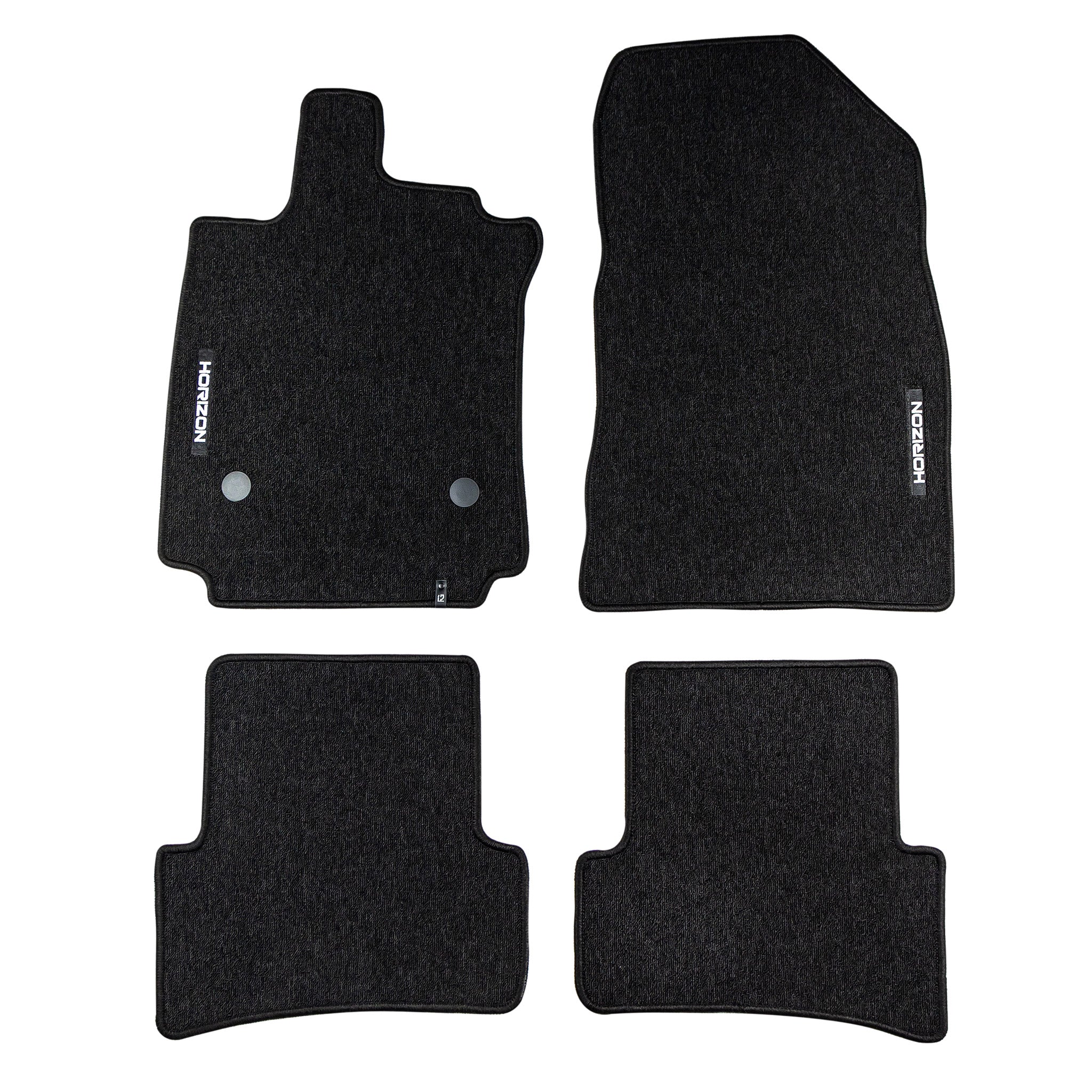 Tapis de Sol de Voiture pour Renault Clio IV 2012-2020 Velours Durable Noir 4Pcs