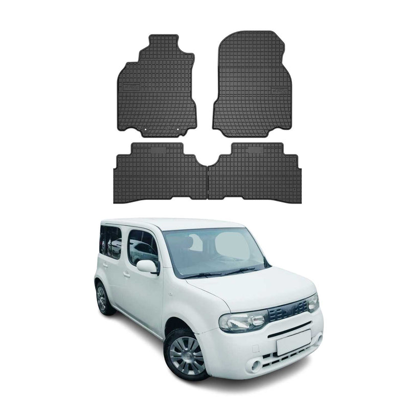 Tapis de Sol pour Nissan Cube 2008-2011 Caoutchouc Noir