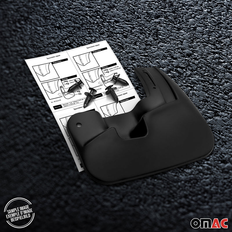 Bavettes Garde Boue pour Ford Transit E-Transit 2014-2025 Avant &Arrière Noir 4x