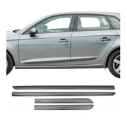 Baguette protection Latérale de porte pour Peugeot 208 2012-2019 Chromé Foncé 4x